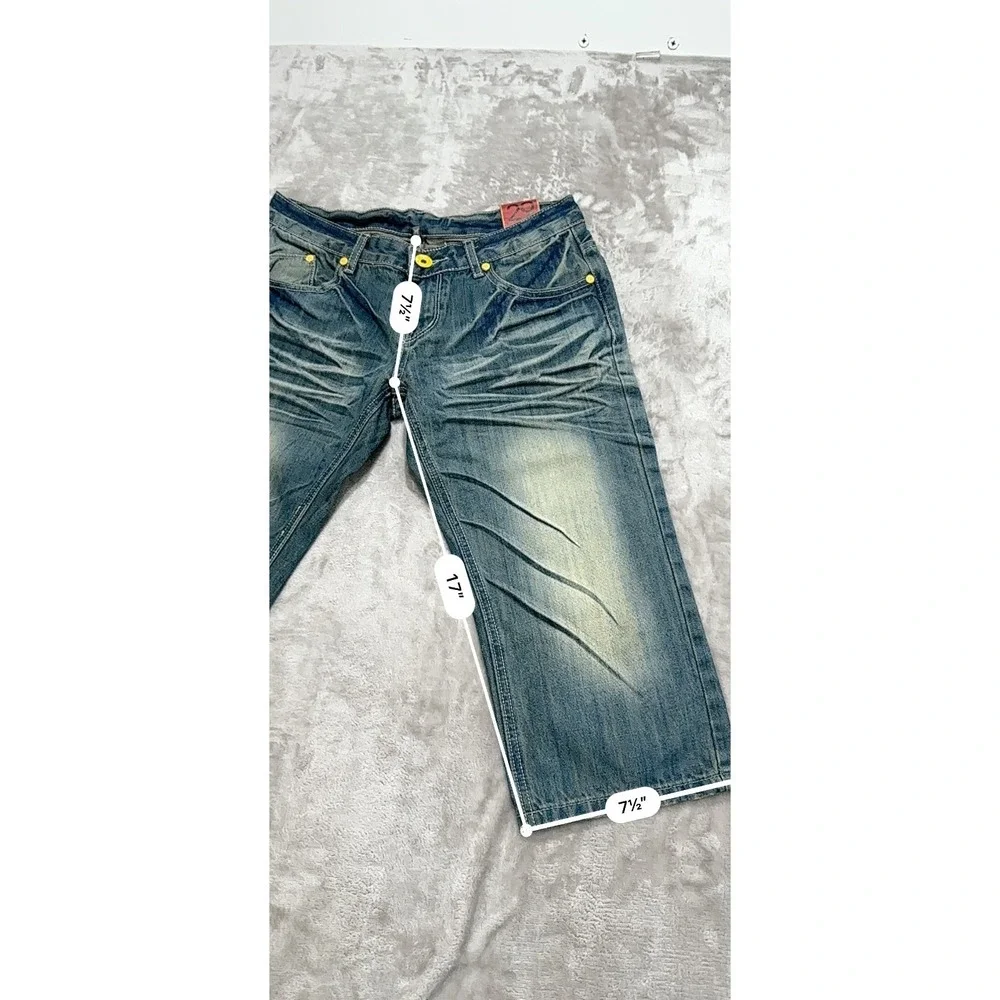 Vintage Bindwood Denim Capris NWT McBling Cyber Grunge Cropped Jeans 29 NWT